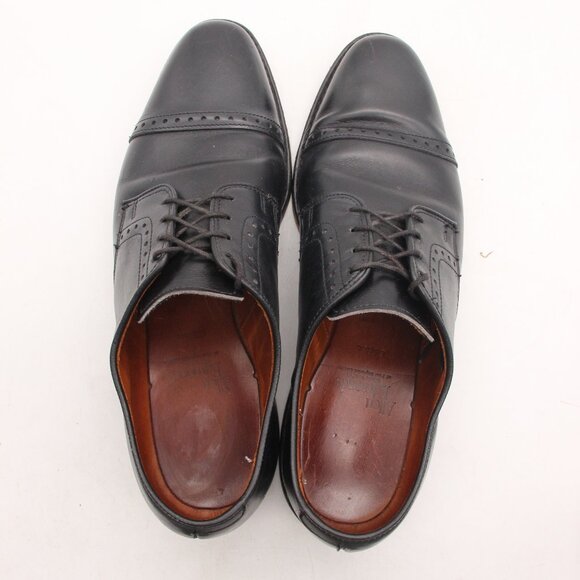 Allen Edmonds Clifton Men\'s 8.5 D Black Leather Brogue Cap Toe Derby Dress Shoe main image 8